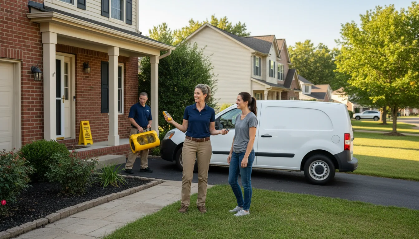 Water restoration image for Emergency Water Damage Restoration in Home, KS